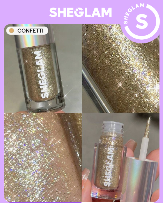 SHEGLAM Insta-Party Glitter Liner-Confetti