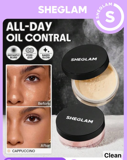 SHEGLAM Baked Glow Setting Powder-Cappuccino