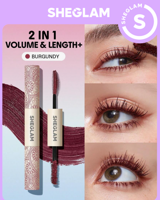 SHEGLAM All-In-One Volume & Length Mascara-Waterproof Brugundy