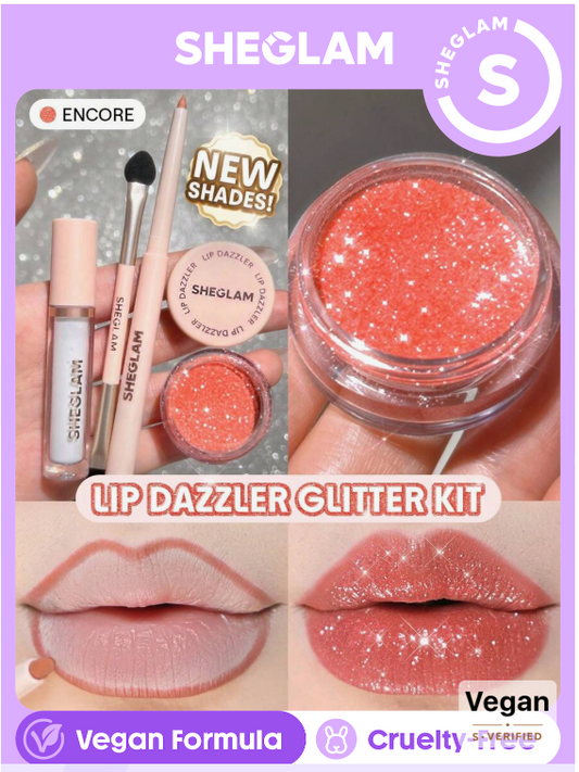 SHEGLAM Lip Dazzler Glitter Kit-Encore