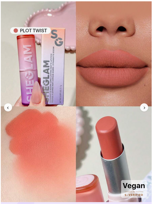 SHEGLAM Dynamatte Boom Long-Lasting Matte Lipstick-Plot Twist
