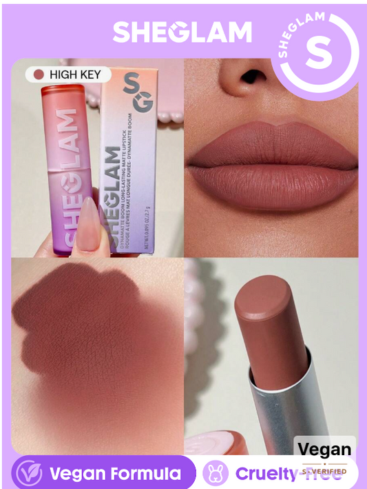 SHEGLAM Dynamatte Boom Long Lasting Matte Lipstick-High Key