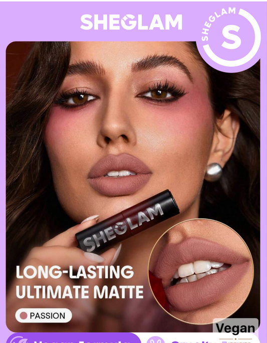 SHEGLAM Dynamatte Boom Long-Lasting Matte Lipstick-Passion (Ember Rose Ver.)