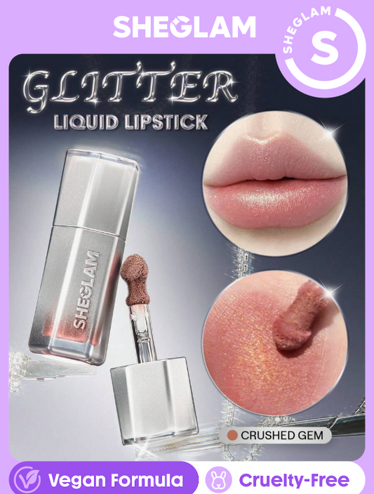 SHEGLAM Glitter Whip Liquid Lipstick-Crushed Gem