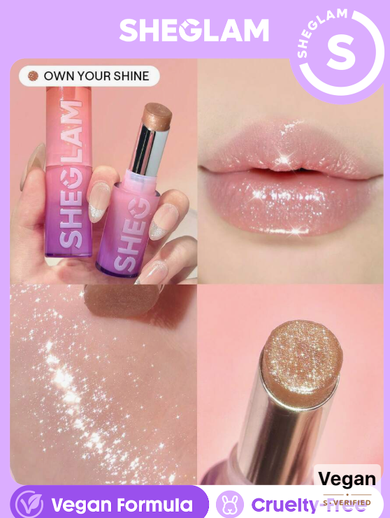 SHEGALM Mirror Kiss High-Shine Lipstick-Own Your Shine