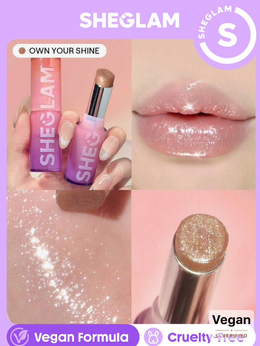 SHEGALM Mirror Kiss High-Shine Lipstick-Own Your Shine