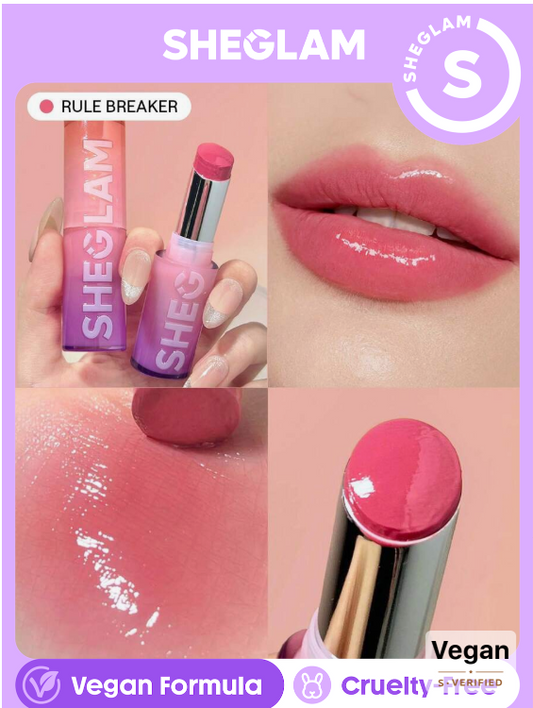 SHEGLAM Mirror Kiss High-Shine Lipstick-Rule Breaker