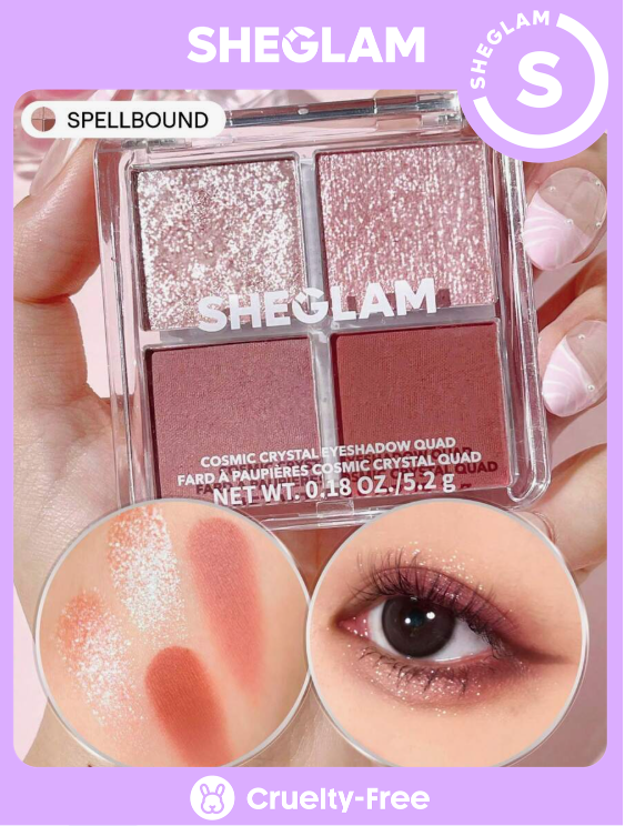 SHEGLAM Cosmic Crystal Eyeshadow Quad-Spellbound