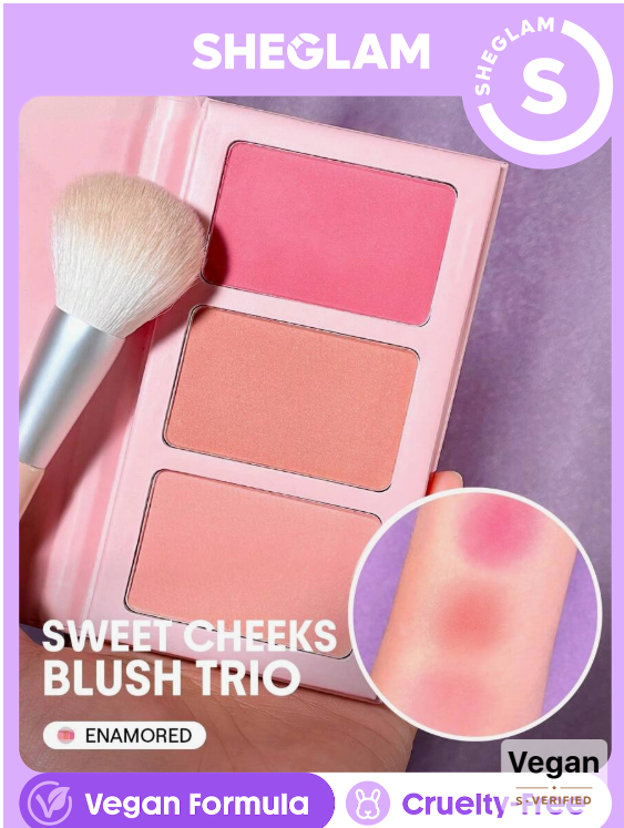 SHEGLAM Sweet Cheeks Blush Trio-Enamored
