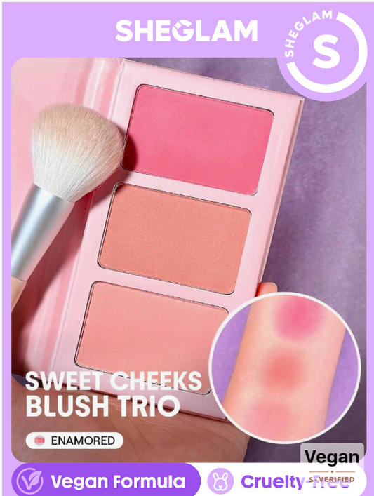 SHEGLAM Sweet Cheeks Blush Trio-Enamored