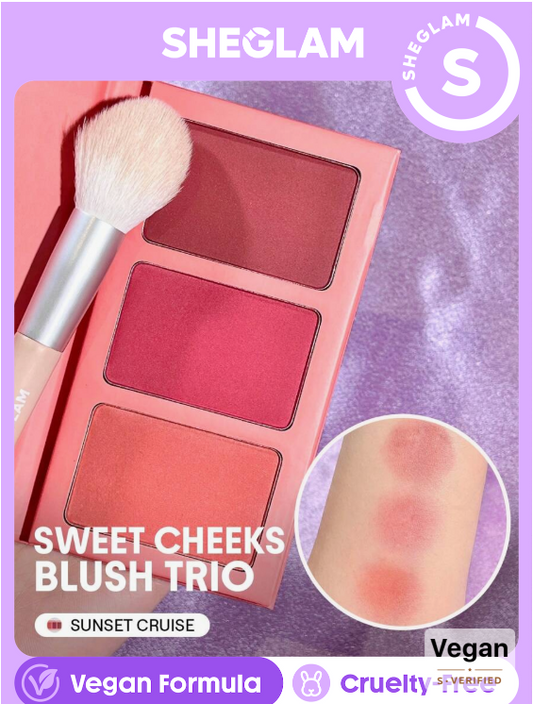 SHEGLAM Sweet Cheeks Blush Trio-Sunset Cruise