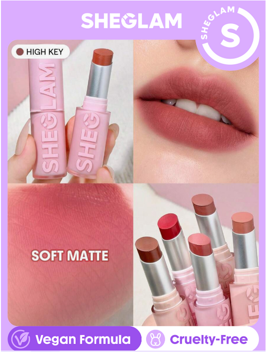 SHEGLAM Lip Veil Cushion Lightweight Lipstick-High Key