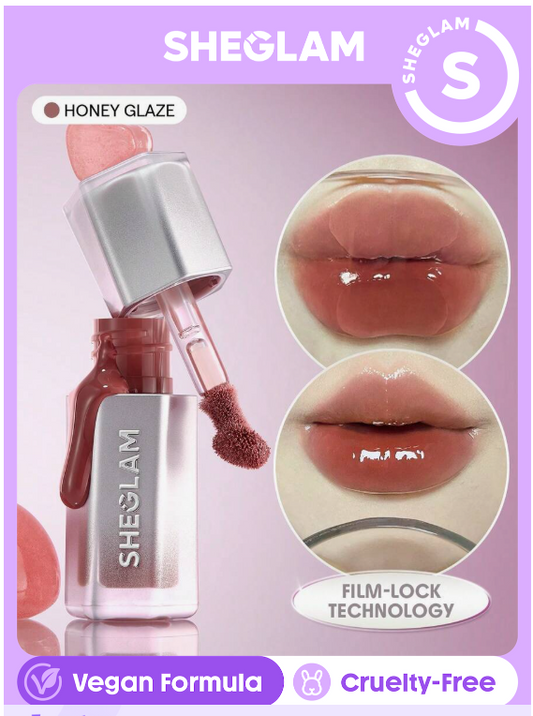 SHEGLAM Glass Lock Air Gloss-Honey Glaze