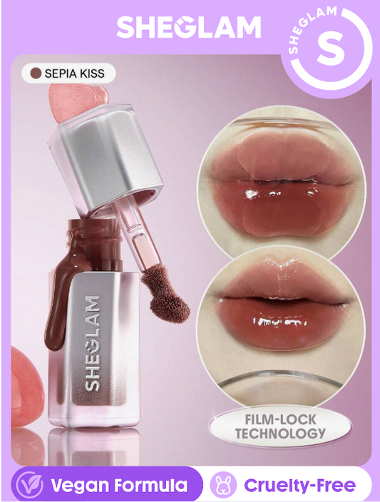 SHEGLAM Glass Lock Air Gloss-Sepia Kiss