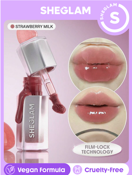 SHEGLAM Glass Lock Air Gloss-Strawberry Milk