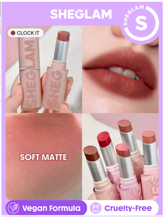 SHEGLAM Lip Veil Cushion Lightweight Lipstick-Clock It