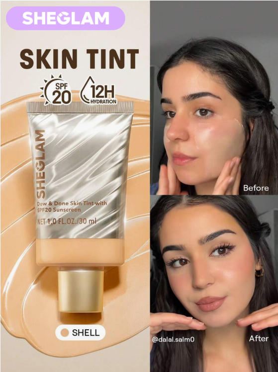 SHEGLAM Dew & Done Skin Tint With Spf20-Shell