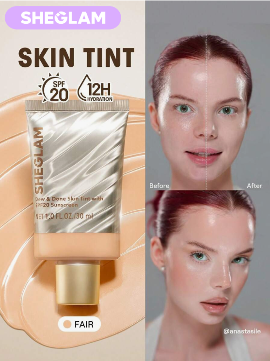 SHEGLAM Dew & Done Skin Tint With Spf20-Fair