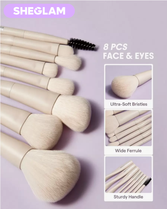SHEGLAM Pro Core Brush Kit 8 Pcs