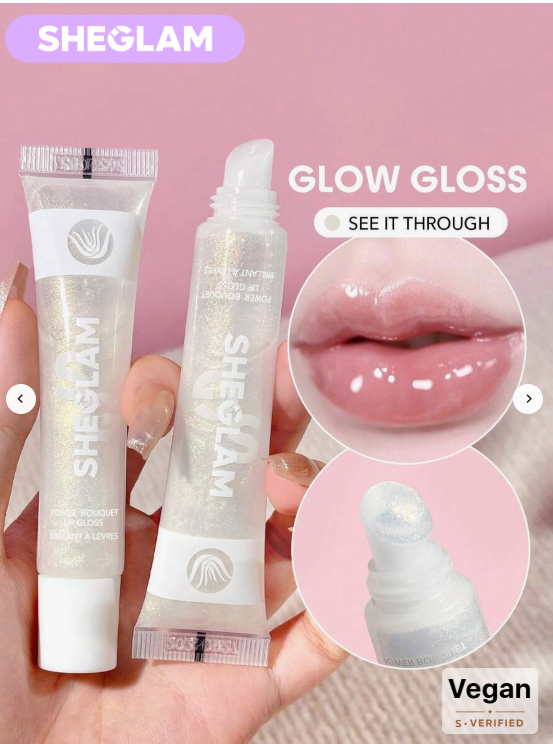 SHEGLAM Spring It On Glow Gloss-See It Through