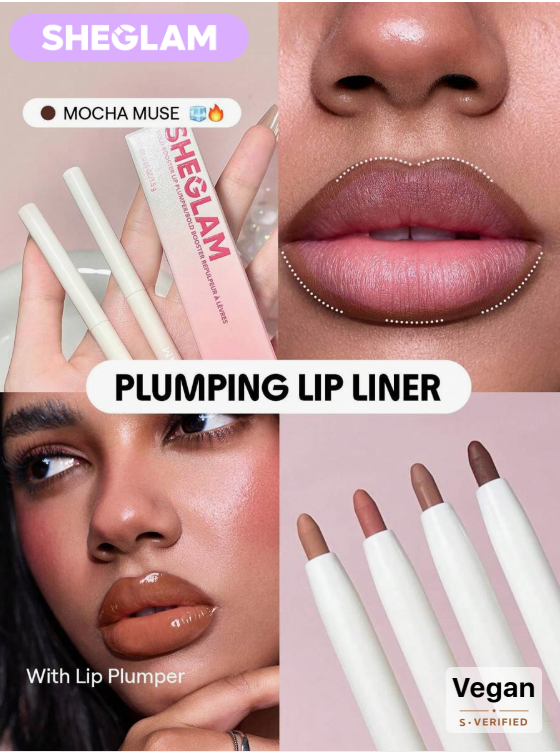 SHEGLAM Bold Booster Plumping Lip Liner-Mocha Muse