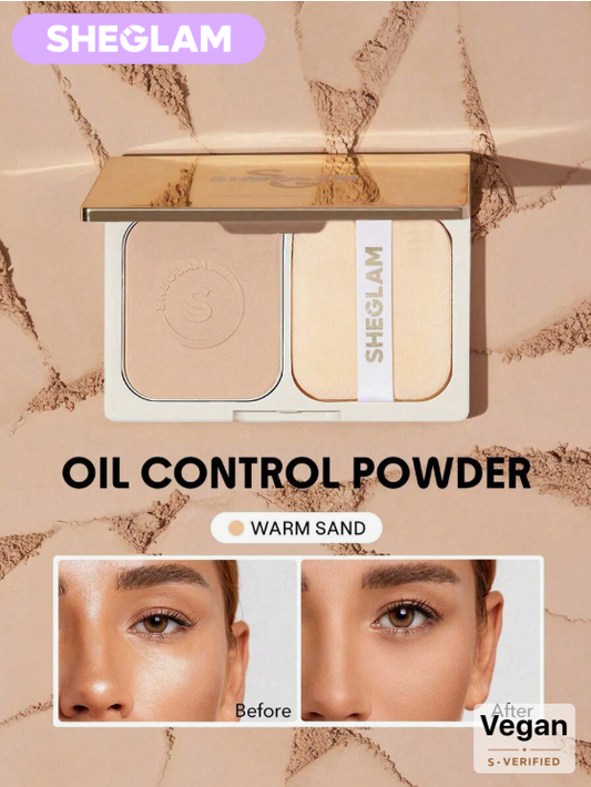 SHEGLAM Velvet Veil Oil Control Powder-Warm Sand