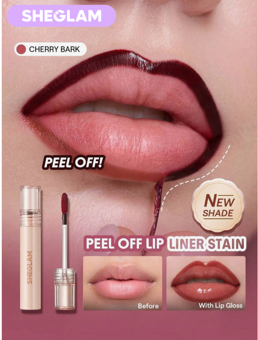 SHEGLAM Fall In Line Peel Off Lip Liner Stain-Cherry Bark